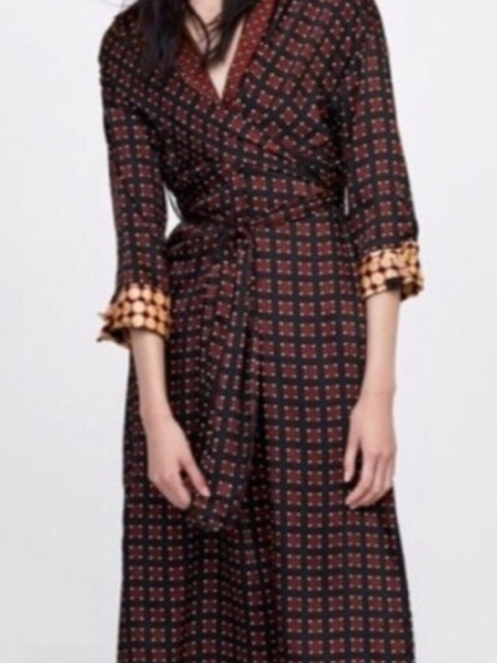 Printed Wrap Dress